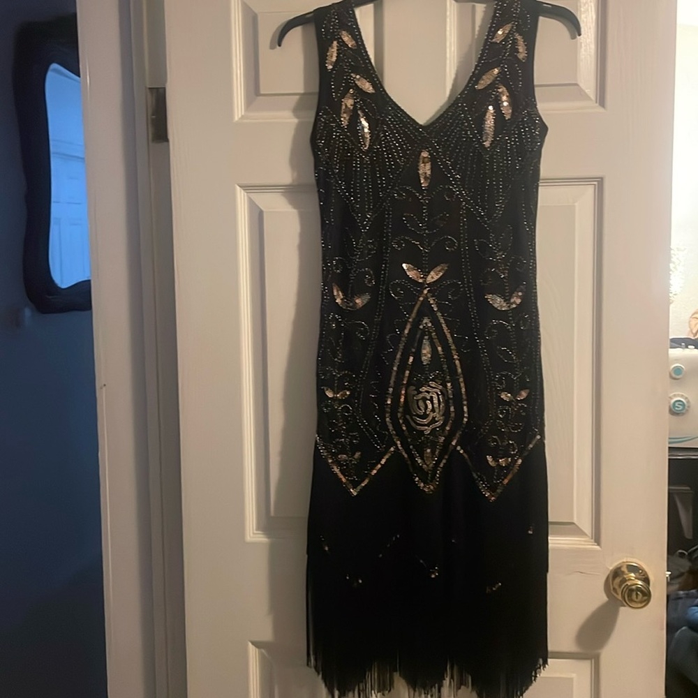Metme Women’s 1920’s Vintage Flapper Dress Fringe Beaded Dress